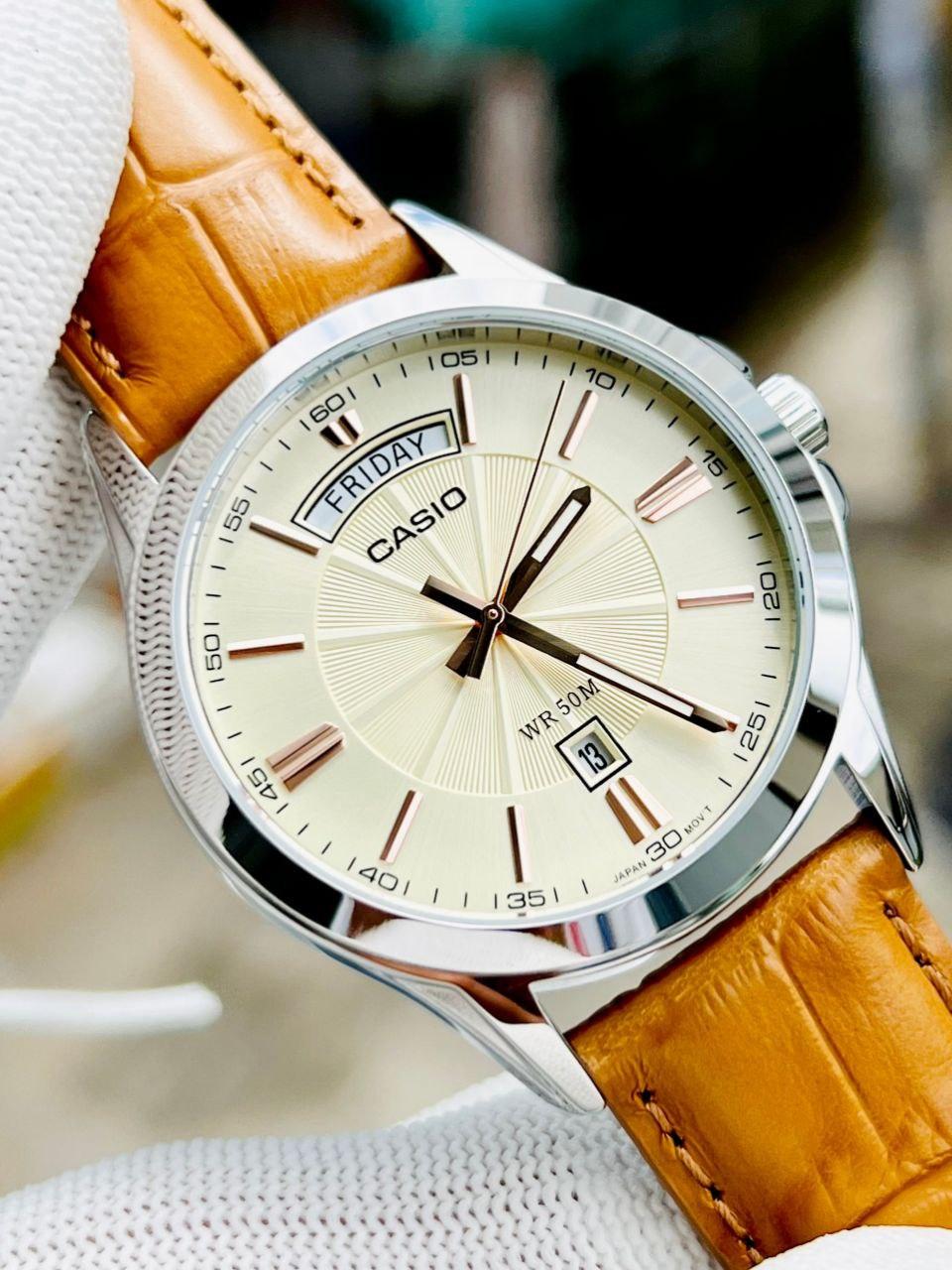 Наручные часы мужские Casio MTP-1381L-9A Timeless Collection Золотой (2694731256)