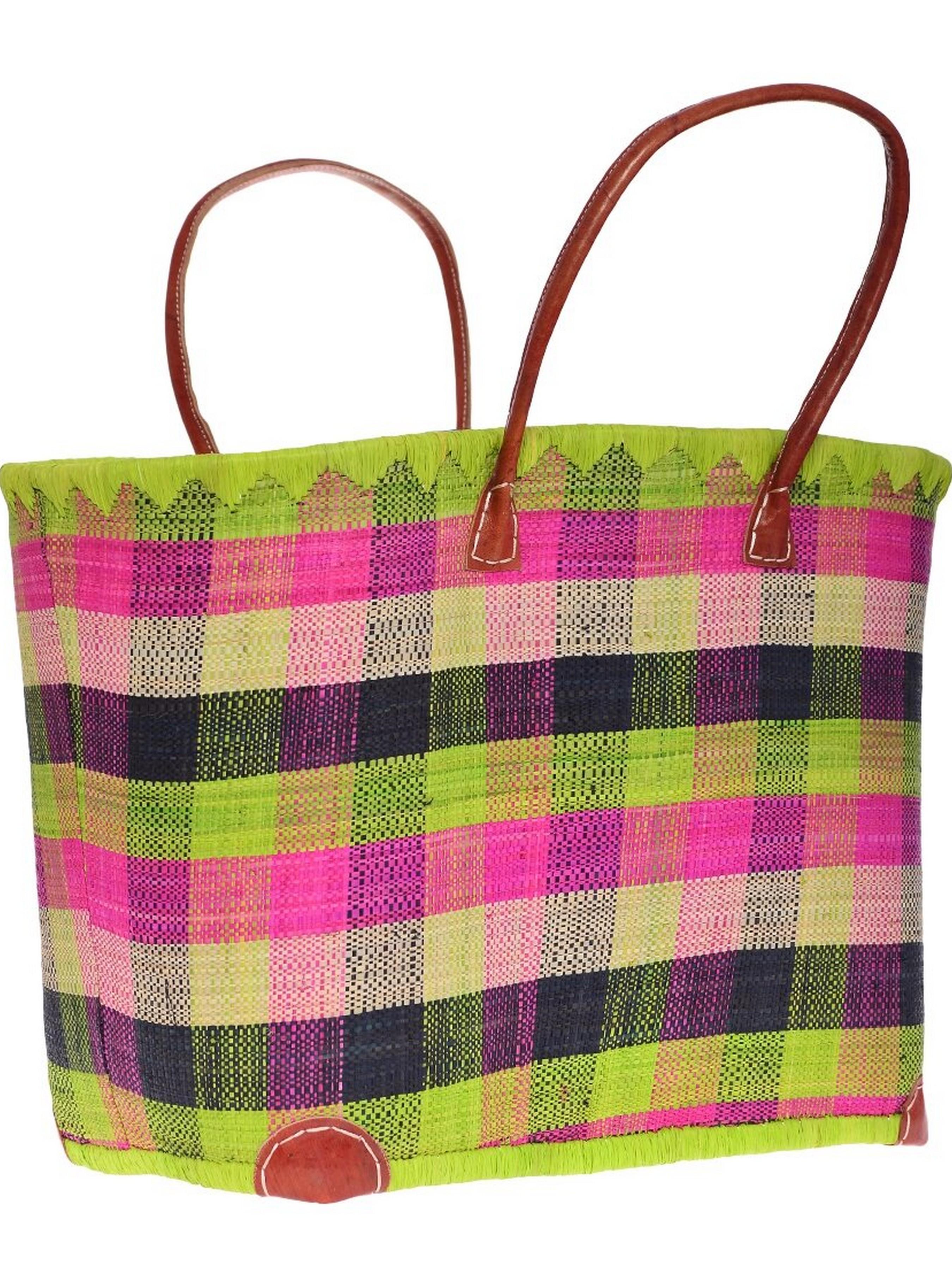 Сумка пляжная Le Comptoir de la plage Madras GM One size Vert Anis 017 (ZIK0000011547) - фото 2 Сумка пляжная Le Comptoir de la plage Madras GM One size Vert Anis 017 (ZIK0000011547) - фото 2