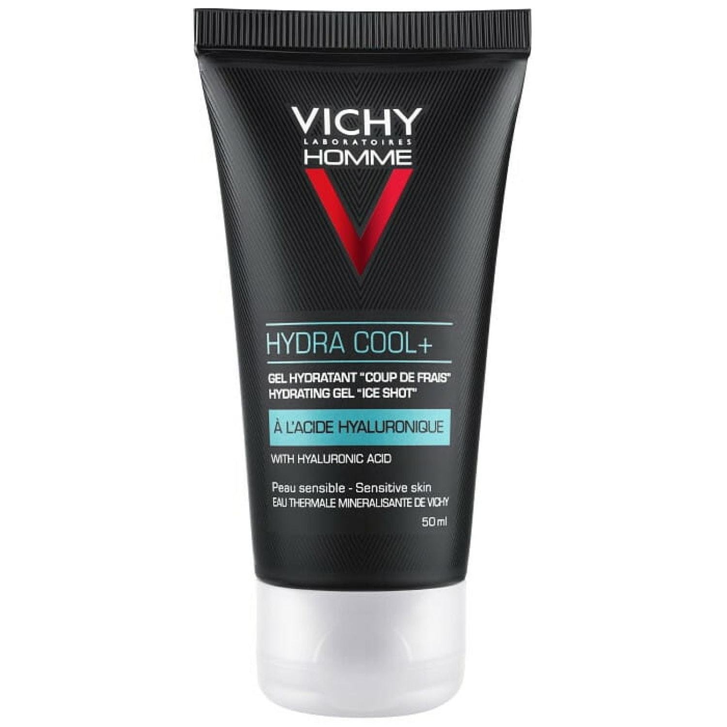 Гель для мужчин увлажняющий антивозрастной Vichy Homme Hydra Cool+ для лица и контура глаз (1728391605)