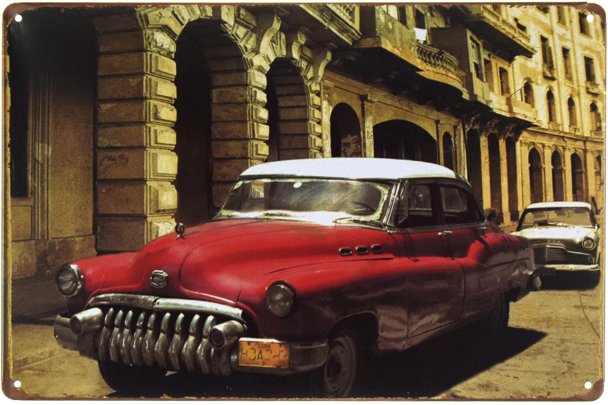 Табличка металева Cuba Retro Car 20x30 см