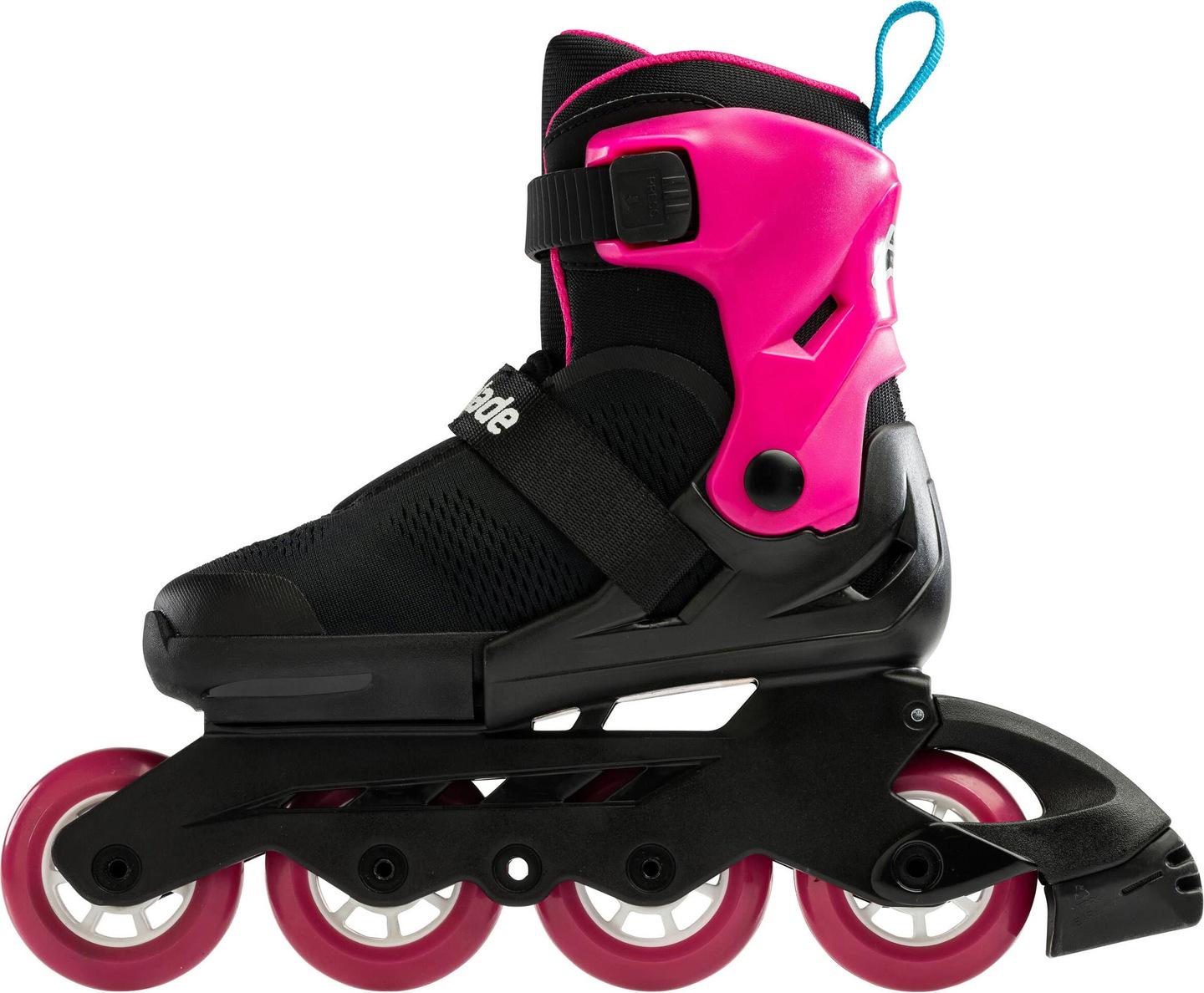 Ролики детские Rollerblade Microblade Free G р. 28-32 Черно-розовый/Голубой - фото 5 Ролики детские Rollerblade Microblade Free G р. 28-32 Черно-розовый/Голубой - фото 5