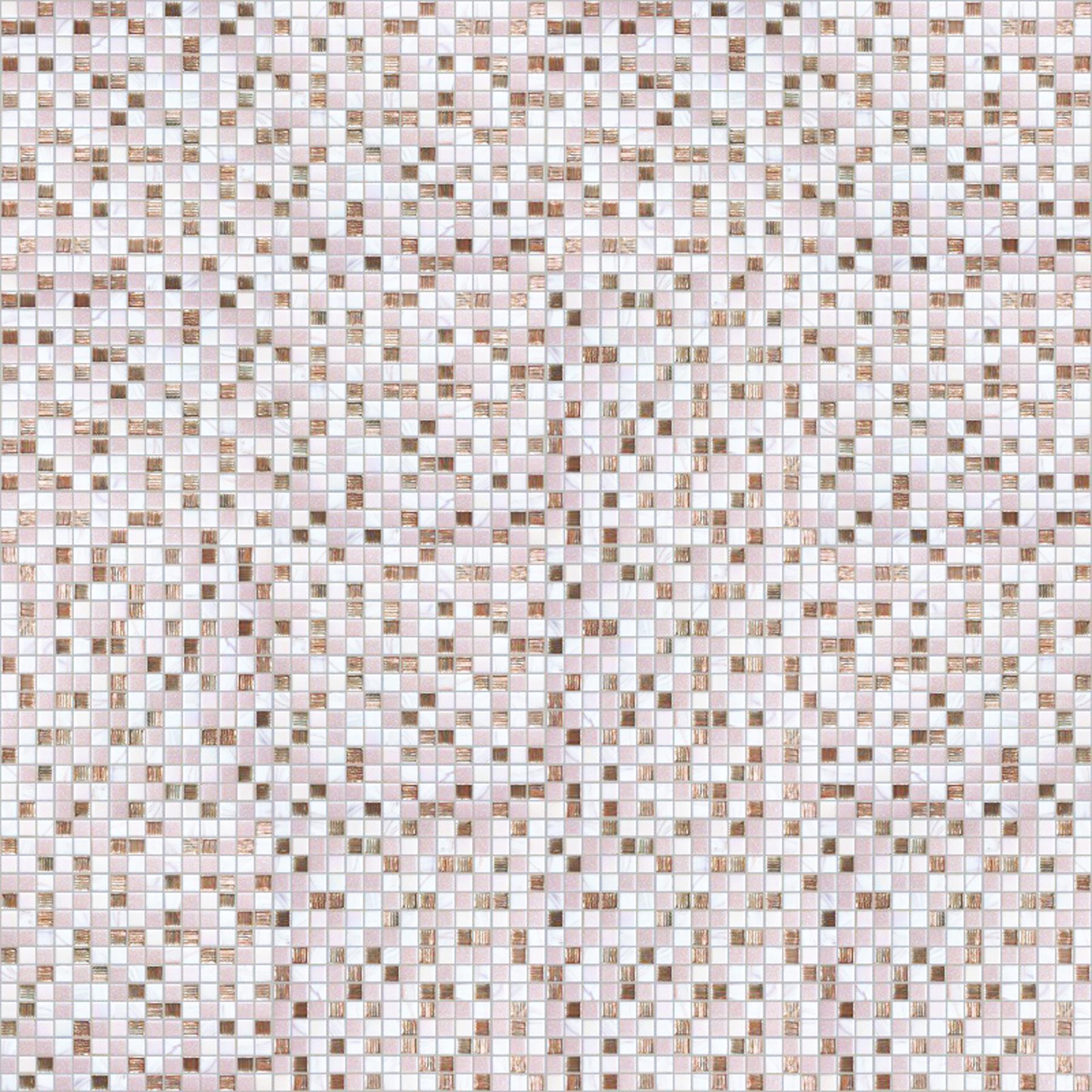 Мозаїка скляна мікс Colibri Mosaic Артика 72 Рожево-білий