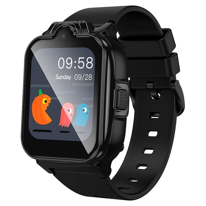 Смарт-часы детские Hoco Y104 4g children phone-watch Wi-Fi 1,69" 4G video call Черный (2827087229)