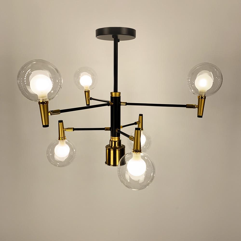 Люстра с поворотными прозрачными плафонами (88071) - фото 2 Люстра с поворотными прозрачными плафонами (88071) - фото 2