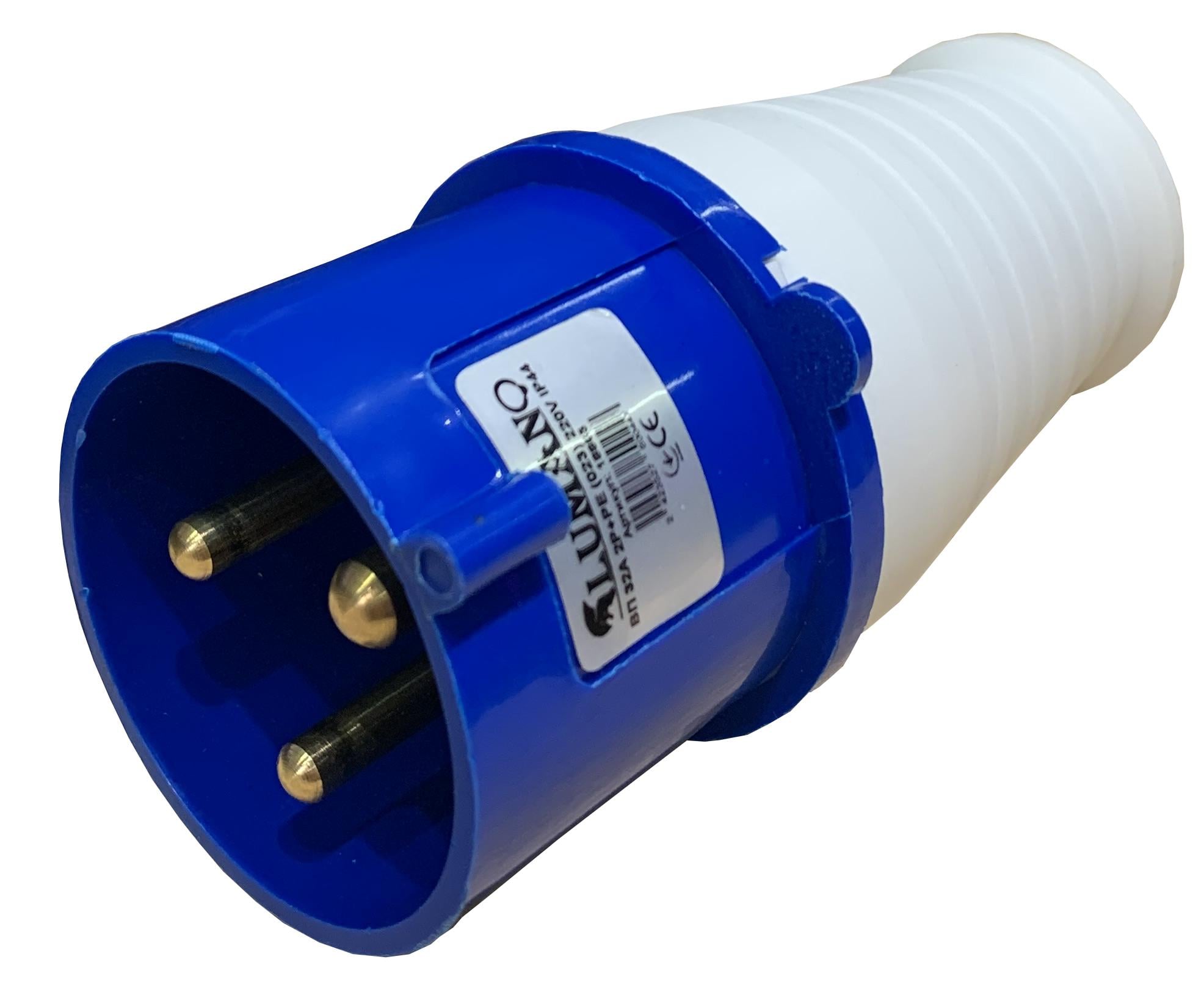 Вилка переносна Lumano ВП 32A 2P+PE (023)