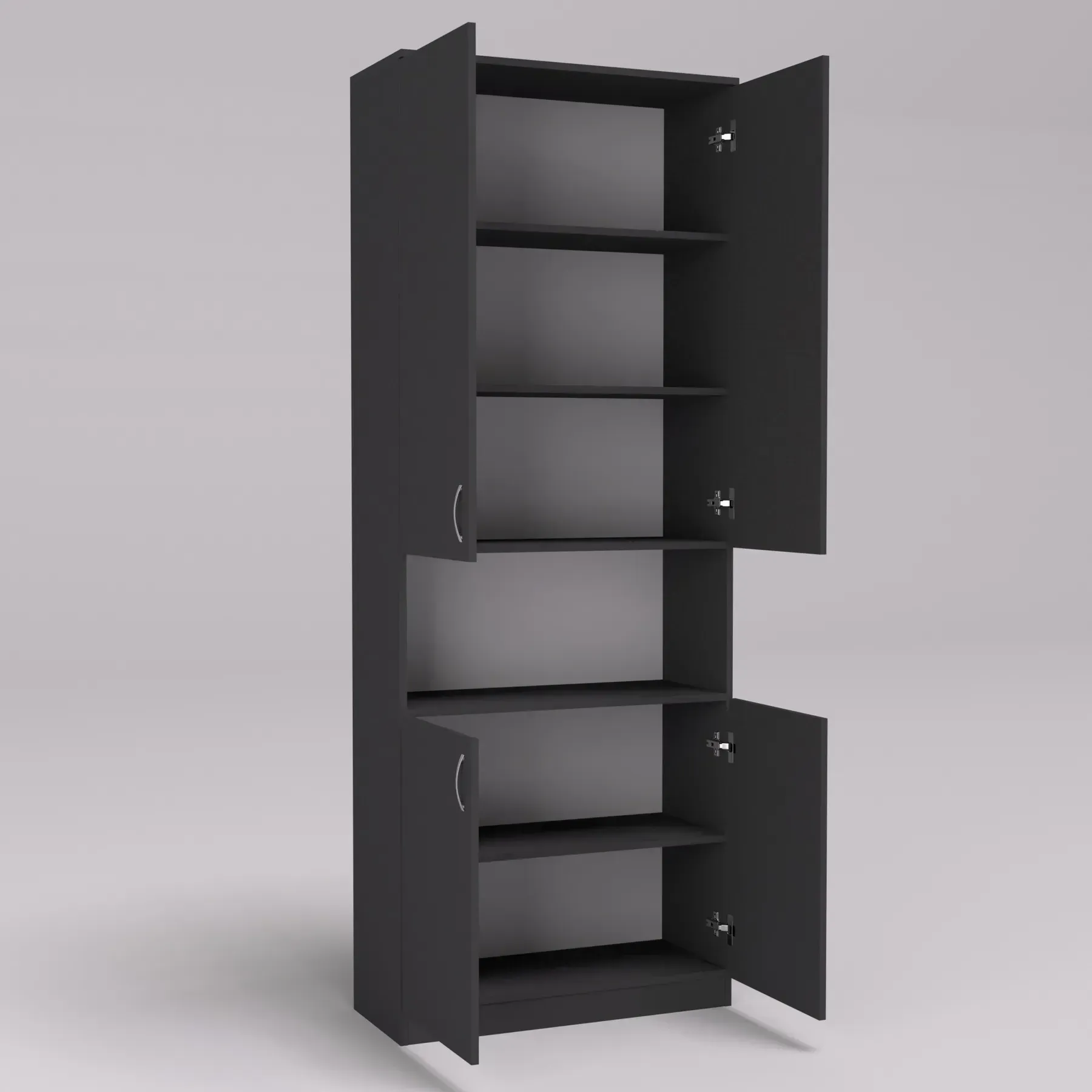 Шафа Kontinent ОШК-2 80х34х210 см Антрацит (53006423) - фото 2 Шафа Kontinent ОШК-2 80х34х210 см Антрацит (53006423) - фото 2