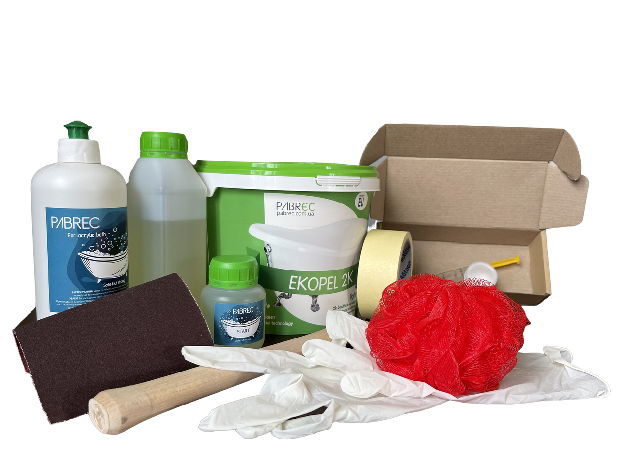 Комплект для реставрації ванн Pabrec акрил наливний 1,5 м (22791384)