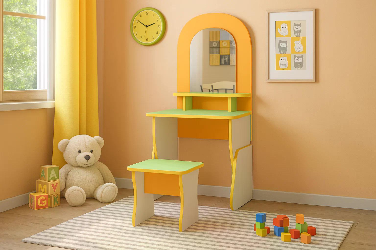 Дитяча ігрова стінка Перукарня Green Water/Orange - фото 3 Дитяча ігрова стінка Перукарня Green Water/Orange - фото 3