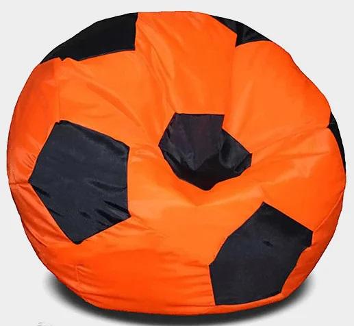 Крісло мішок 70х70 см Помаранчевий з чорним (31242-Нов) - фото 1 Крісло мішок 70х70 см Помаранчевий з чорним (31242-Нов) - фото 1