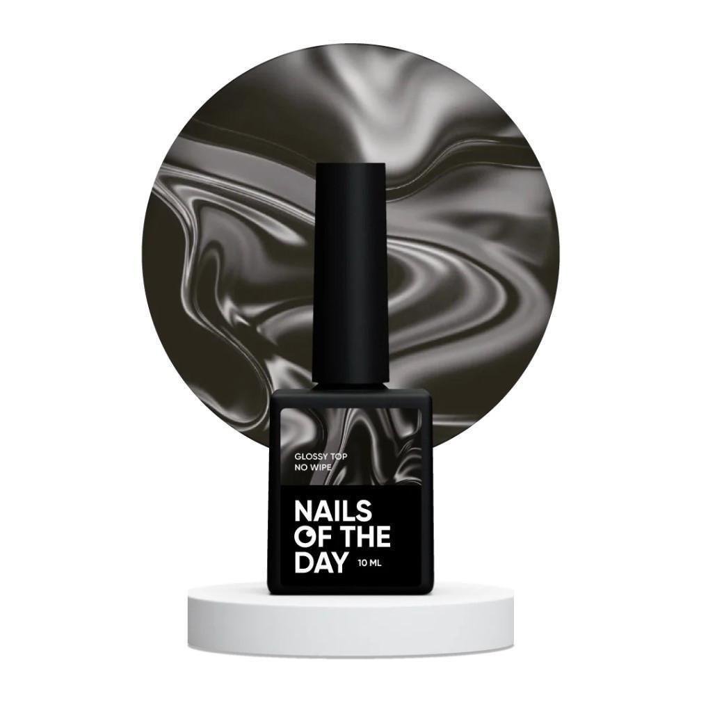 Топ без липкого шару Nails Of The Day Glossy no wipe з уф-фільтрами 10 мл (2540036102)
