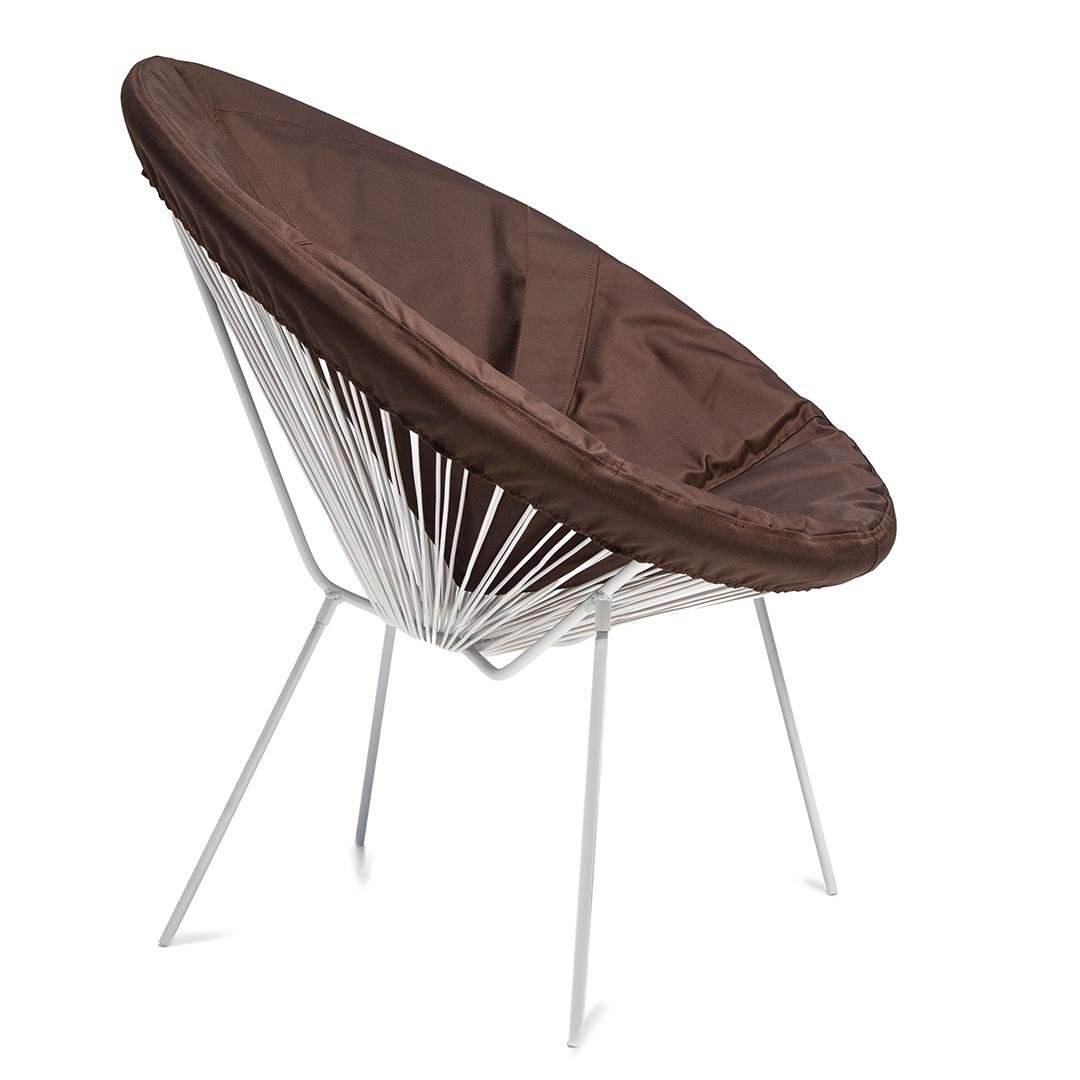 Кресло-стул садовый с подушкой-чехлом Acapulco из искусственного ротанга до 120 кг из Коричневый (2675155567) - фото 3 Кресло-стул садовый с подушкой-чехлом Acapulco из искусственного ротанга до 120 кг из Коричневый (2675155567) - фото 3