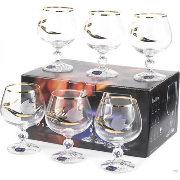 Набір келихів для коньяку Bohemia Claudia 40149/27543/250 250 мл 6 шт.