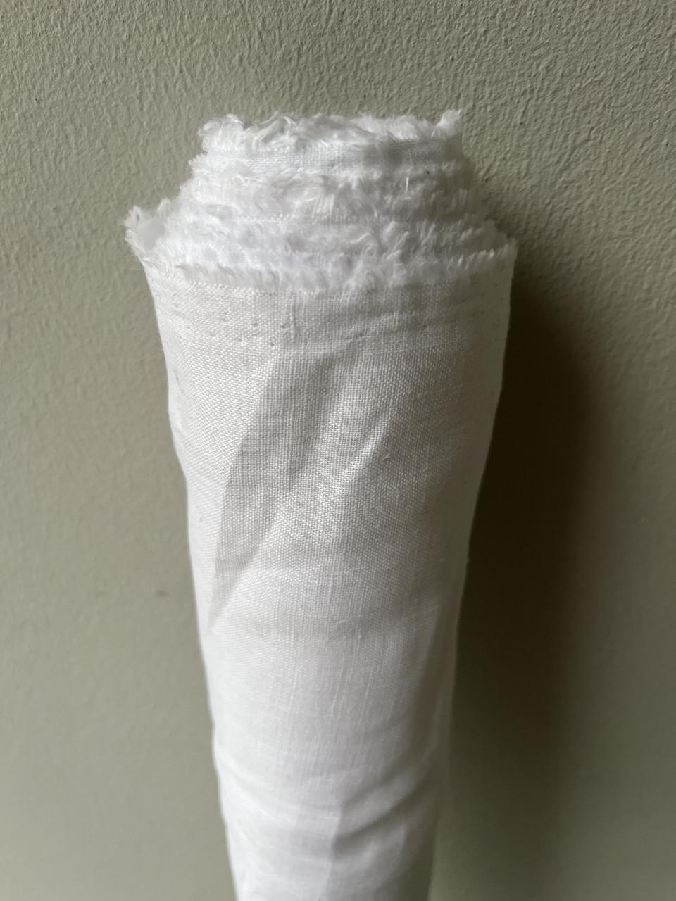 Ткань костюмная LINEN PLUS 100% лен 150 см Белый - фото 4 Ткань костюмная LINEN PLUS 100% лен 150 см Белый - фото 4