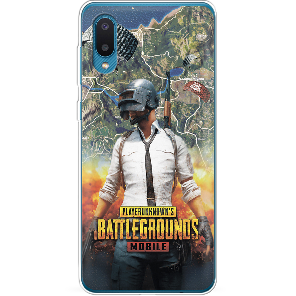 Чохол BoxFace Samsung A022 Galaxy A02 PUBG Mobile Прозорий силікон (42004-up2309-42004) - фото 1