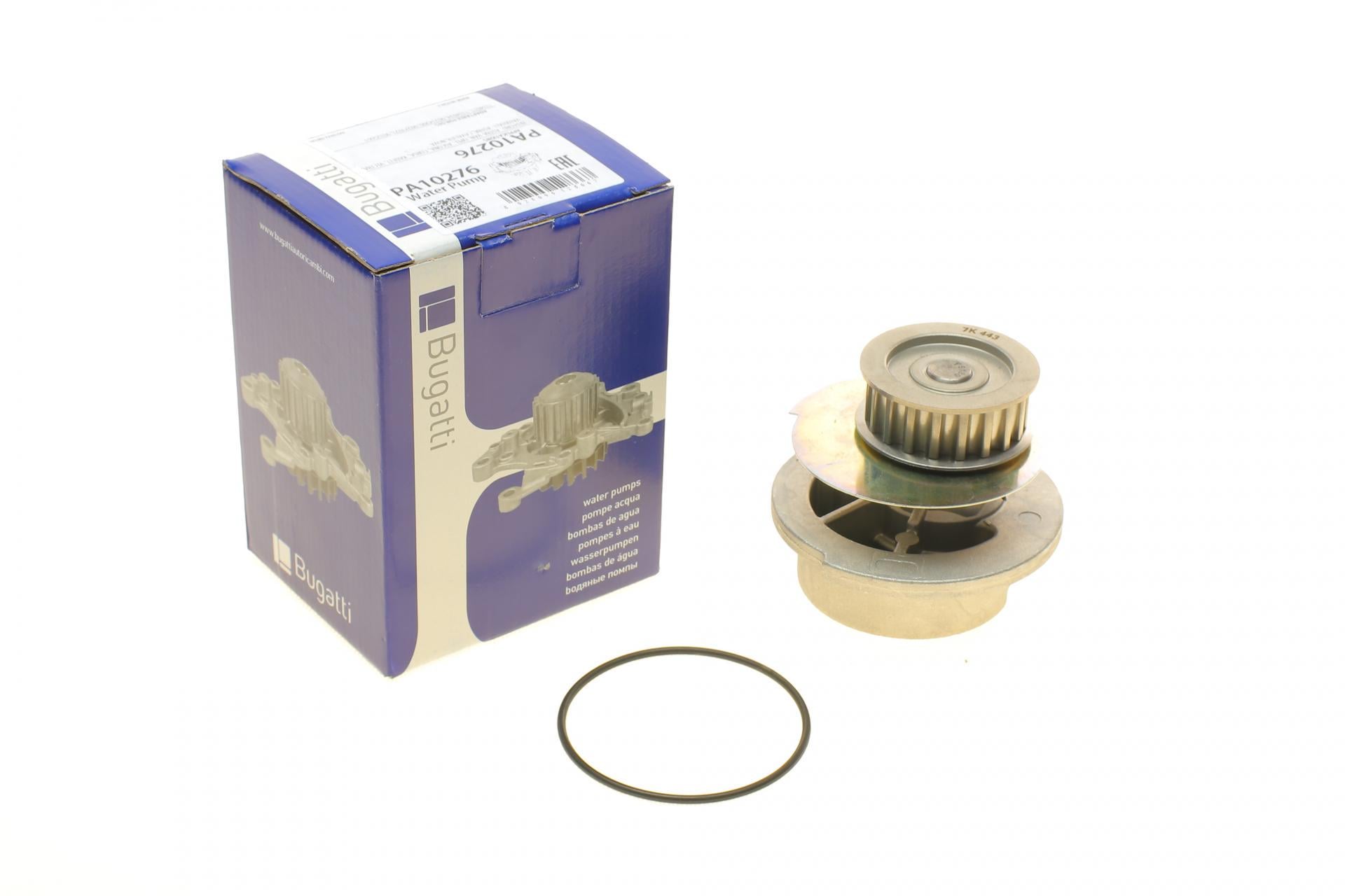 Насос воды Bugatti Opel Corsa A/Kadett E/Vectra A/Ascona C 1.4i/S/Si/1.6i/GSI 86-95 19z B/B 8 лопаток PA10276 (25589465)