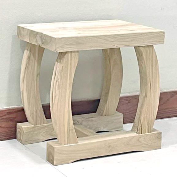 Табурет для ванной из дерева Ортилес Бланже (ТВН-014401)