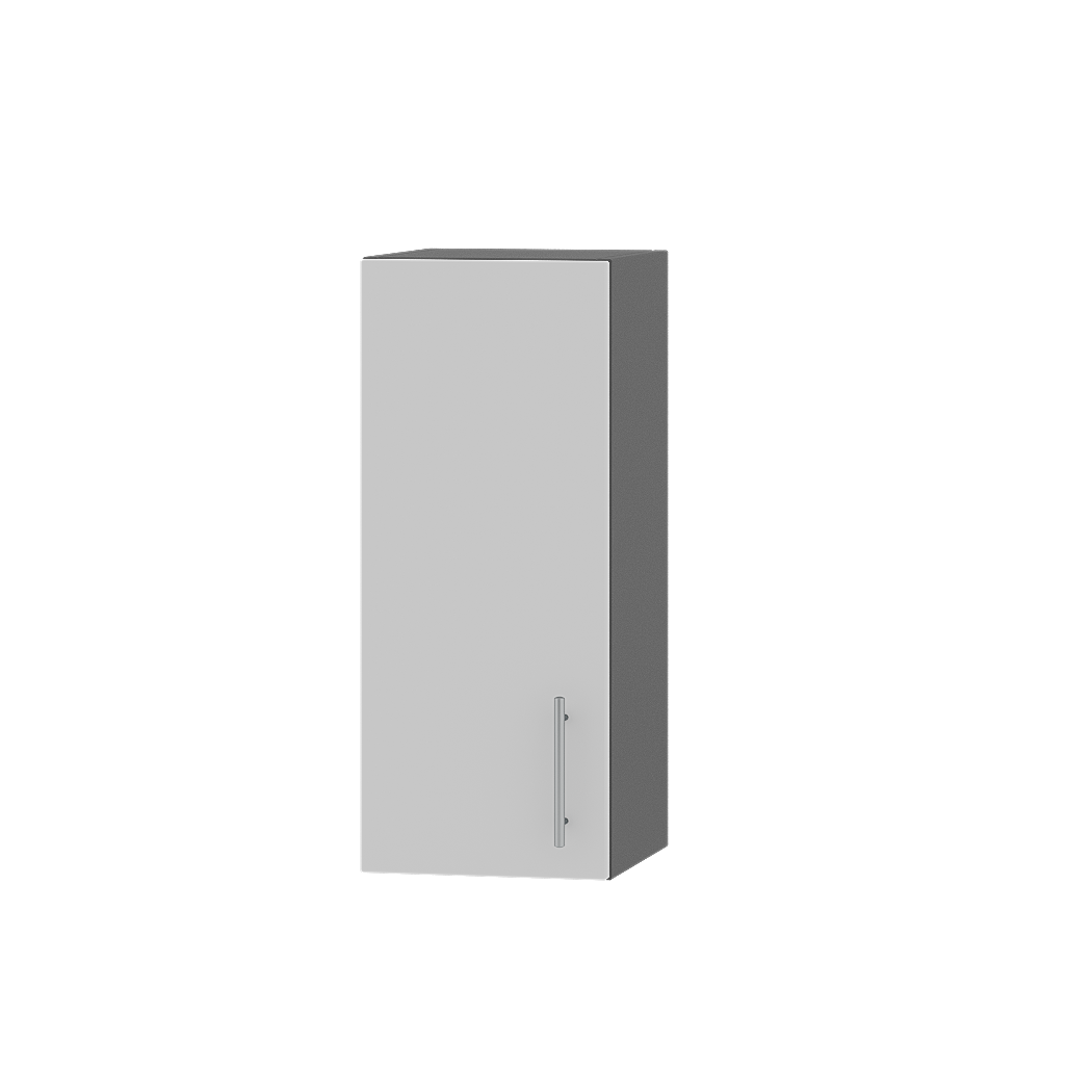 Шкаф верхний Эверест Оптима модуль Верх В01-300 30х30х72 см Нимфея Альба/Антрацит (05881)