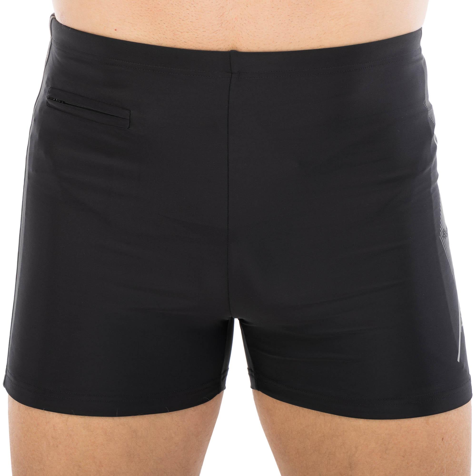 Плавки боксери чоловічі для плавання YINGFA Y3957 L Чорний/Сірий (Y3957_Черный-серый_L_(160-165) - фото 2