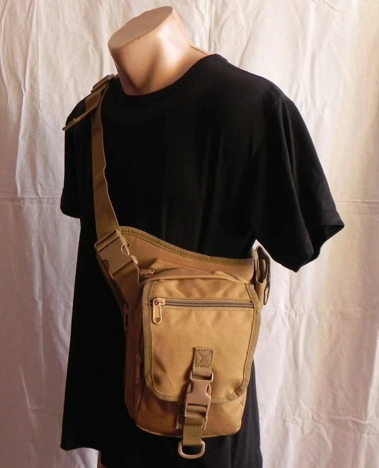 Сумка-кобура на бедра поясная A9001 Песочный (538739) - фото 4 Сумка-кобура на бедра поясная A9001 Песочный (538739) - фото 4