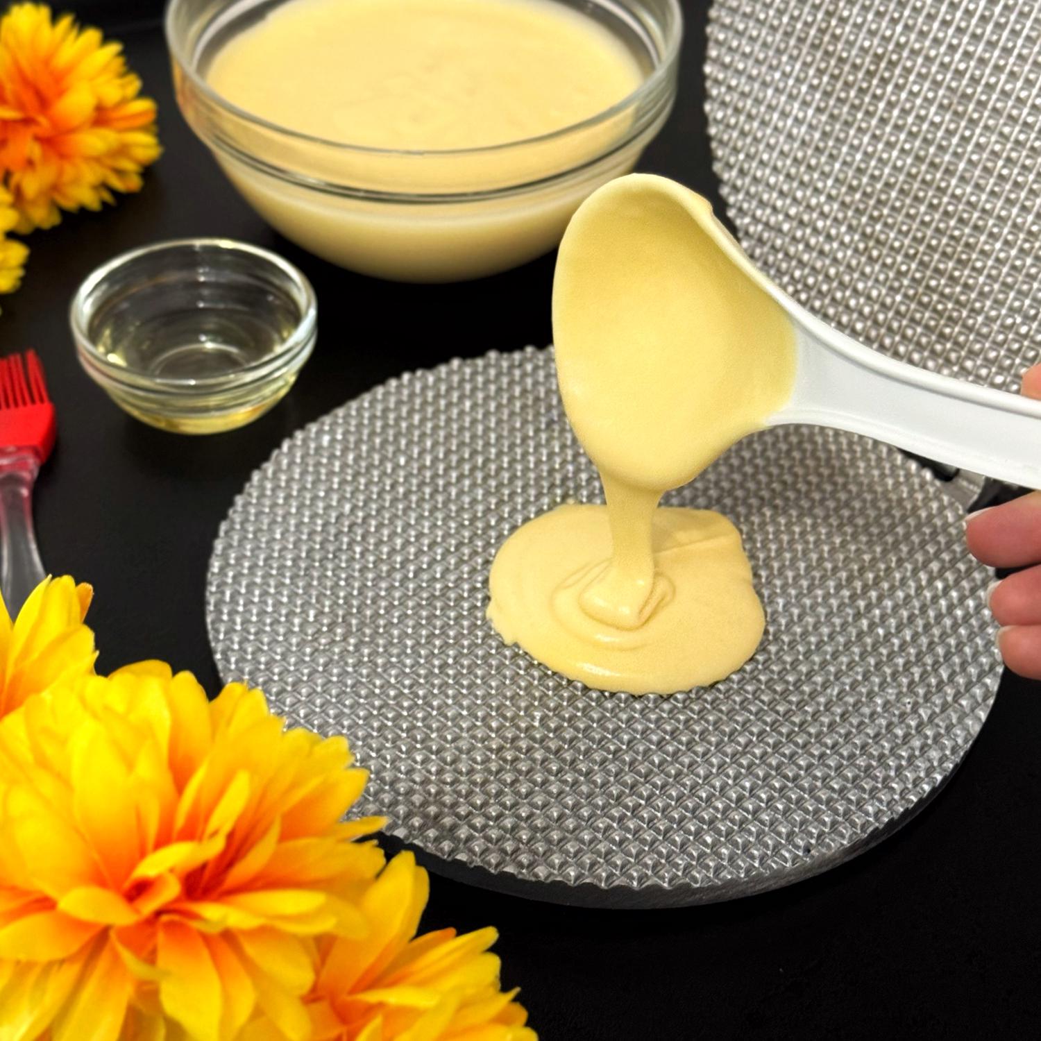 Форма для випічки вафельних коржів для тортових вафель на плиті Ø 18 см зі знімними ручками (28843773) - фото 30 Форма для випічки вафельних коржів для тортових вафель на плиті Ø 18 см зі знімними ручками (28843773) - фото 30