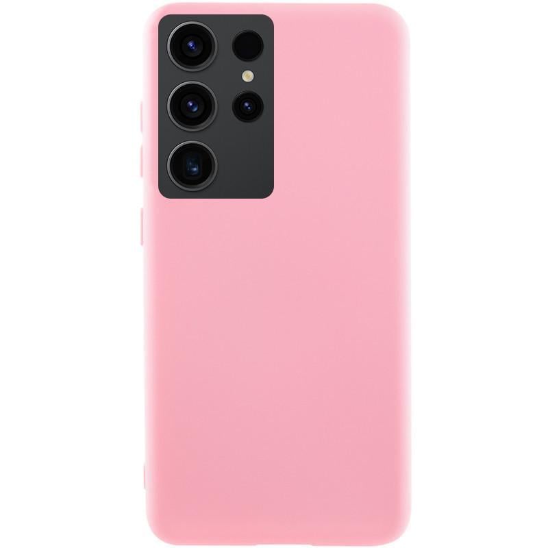 Противоударный чехол Silicone Cover Lakshmi Full Camera (AA) для Samsung Galaxy S21 Ultra Pink