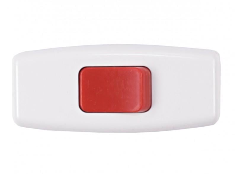 Вимикач для бра Luxel 6А 250V IP20 Біло-червоний (27849007)