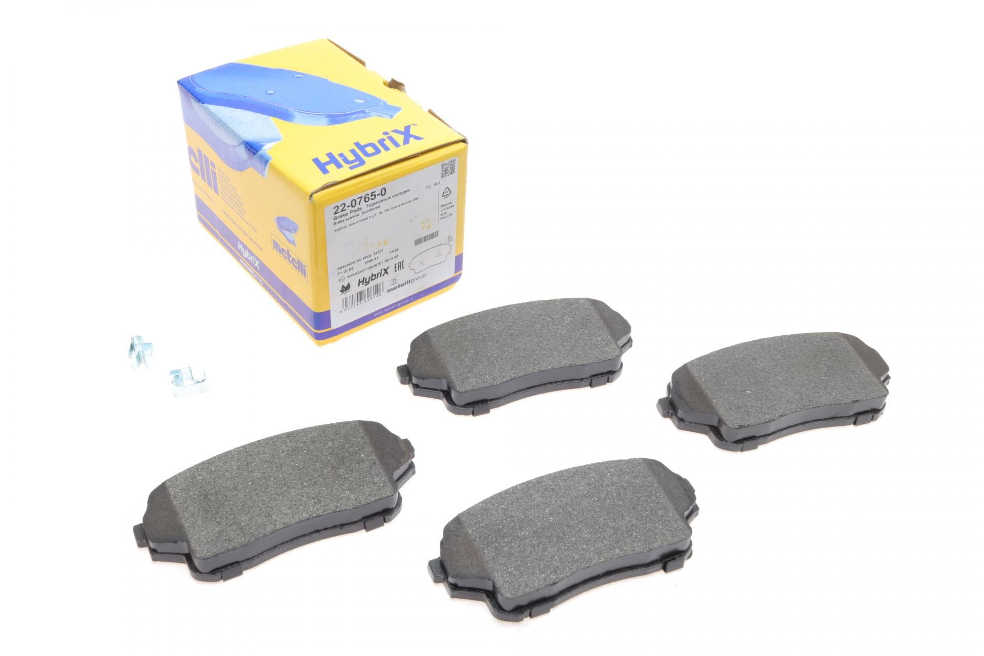Колодки тормозные передние METELLI 22-0765-0 Suzuki Grand Vitara 2.0 HDi 01-05