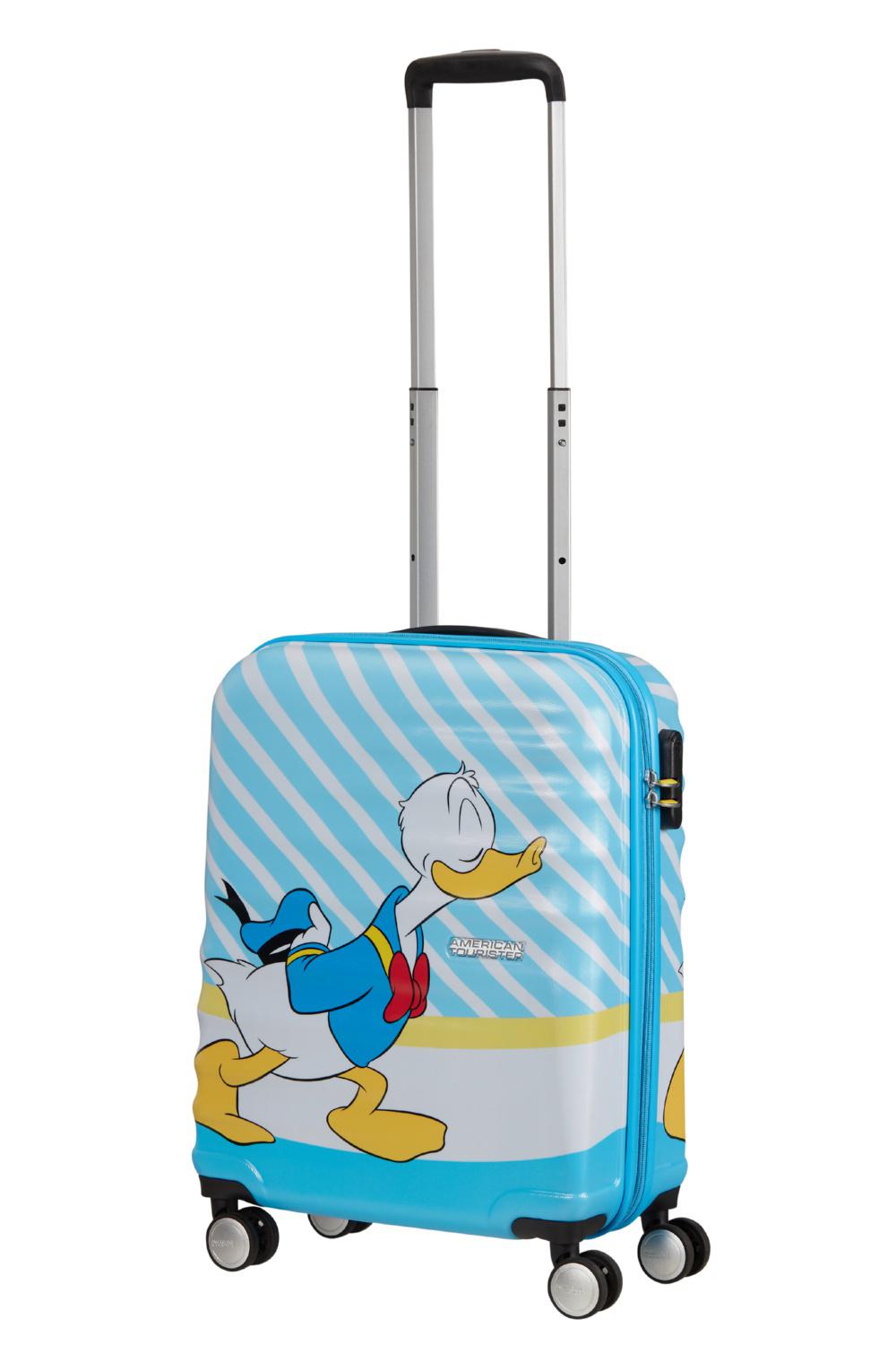 Чемодан American Tourister Wavebreaker Disney - Kiss 55х40х20 см Голубой (31C/21001) - фото 6