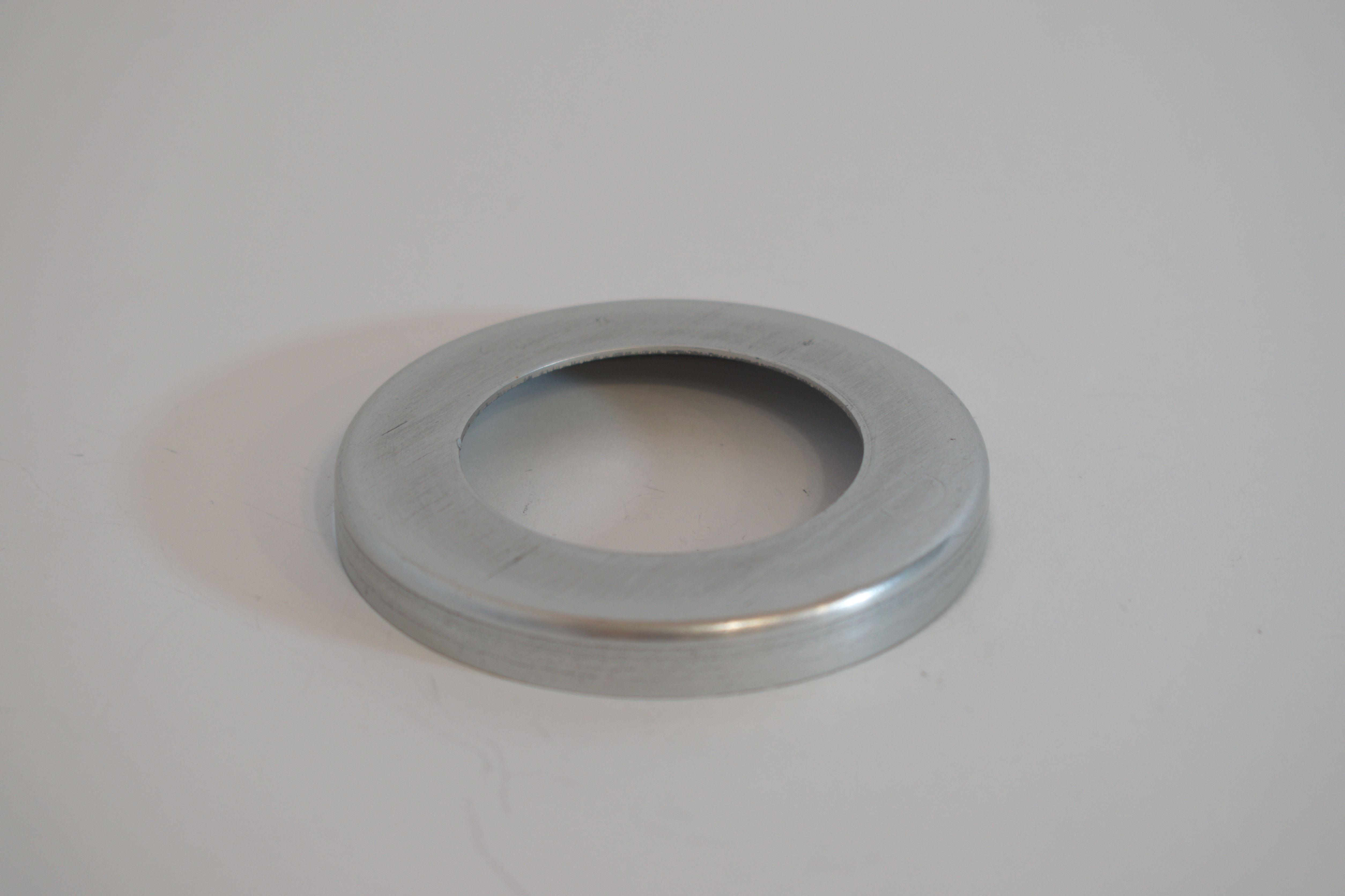 Кільце-кришка для фланця поручня із зовнішнім кріпленням до алюмінієвих поручнів тип коло Срібний (10423с)