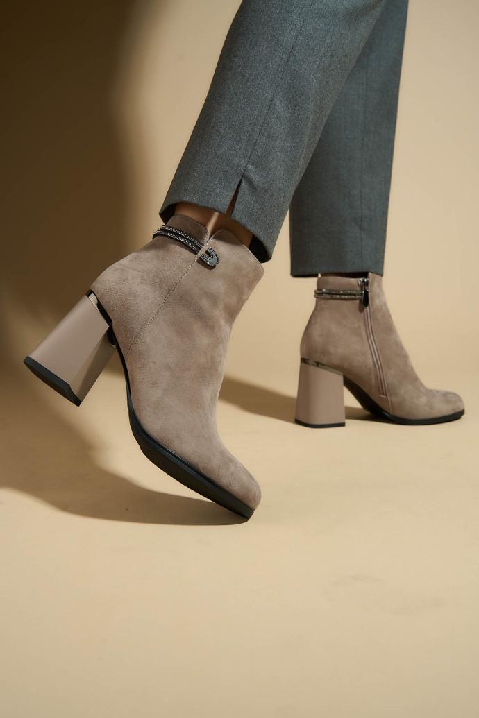 Ботильйони жіночі Fabio Monelli р. 38 Бежевий (178162) - фото 3