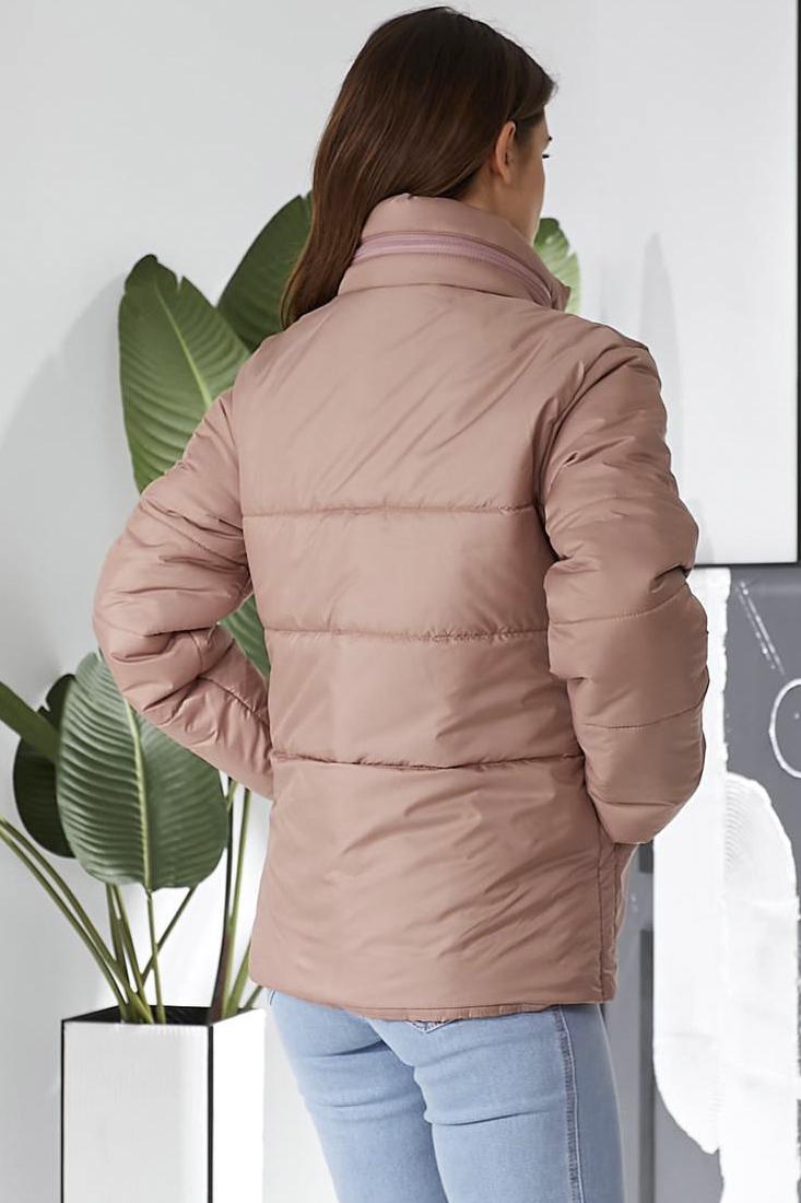 Куртка жіноча демісезонна S-M Пудровий (187149) - фото 4 Куртка жіноча демісезонна S-M Пудровий (187149) - фото 4