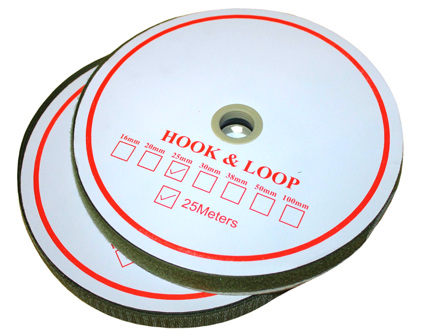 Липучка 2,5 см 25 м Хакі