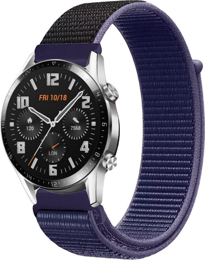 Ремінець нейлоновий Sport Loop для Huawei Watch GT 2 46 мм Midnight Blue (16392-4D) Ремінець нейлоновий Sport Loop для Huawei Watch GT 2 46 мм Midnight Blue (16392-4D)