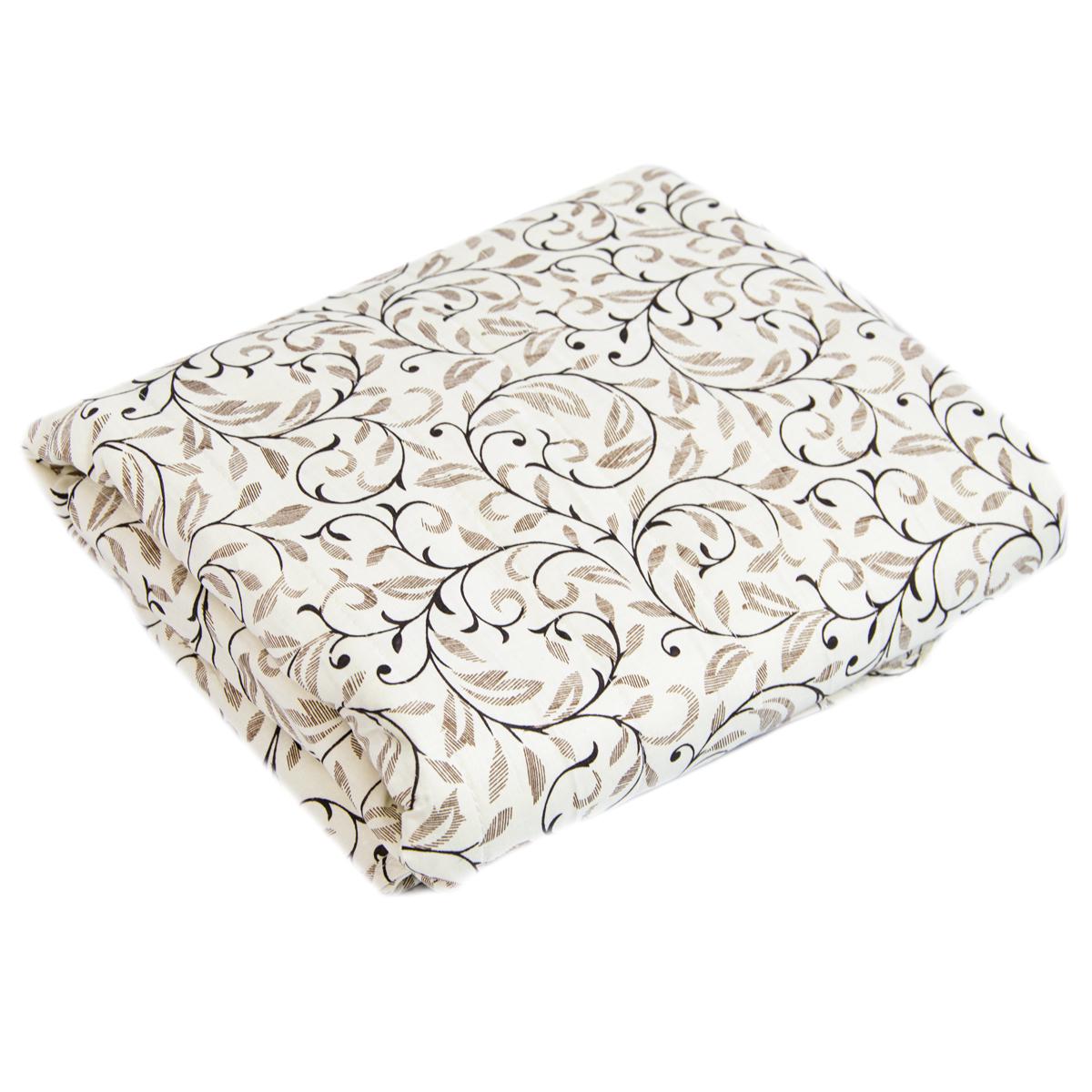 Электропростынь с подогревом двуспальная Trio 150х118 см Бежево-белый с орнаментом (1009157-Other)