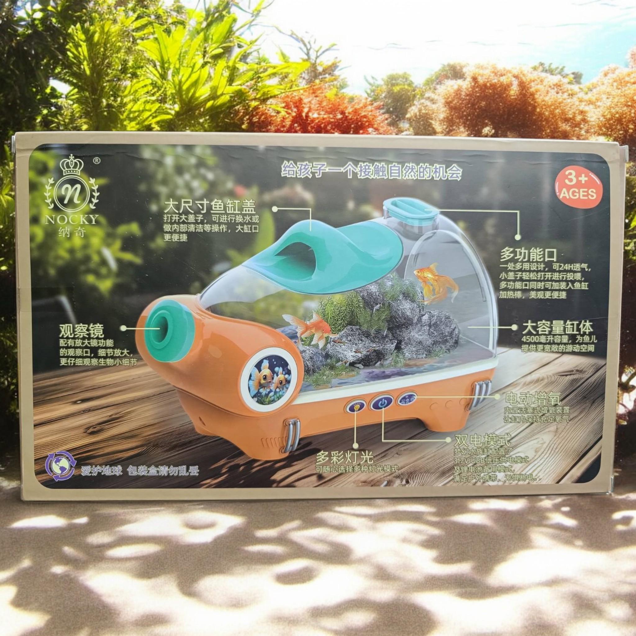 Ігровий набір Nocky Акваріум аккумулятор 3,7 V підсвічування компресор збільшувальна лінза з аксесуарами (А_Q001) - фото 5 Ігровий набір Nocky Акваріум аккумулятор 3,7 V підсвічування компресор збільшувальна лінза з аксесуарами (А_Q001) - фото 5