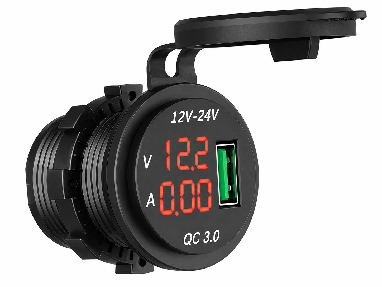 Зарядное устройство автомобильное Mayitr USB с цифровым дисплеем QC 3.0 5V/3А (35122556) Зарядное устройство автомобильное Mayitr USB с цифровым дисплеем QC 3.0 5V/3А (35122556)