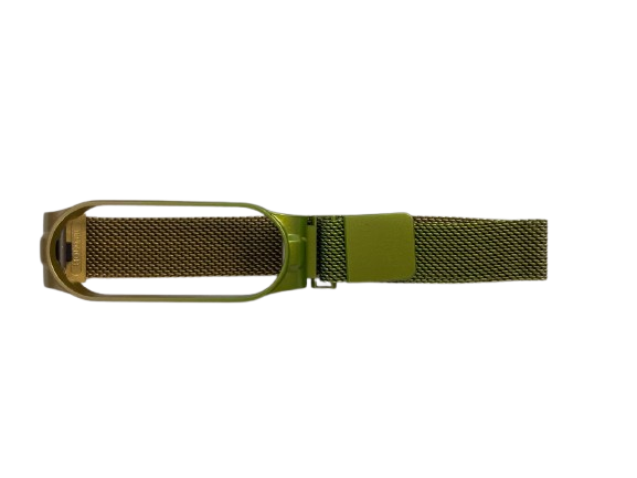 Ремешок Миланская петля для фитнес-браслета Mi Band 5/6 Green/Yellow (29782280)