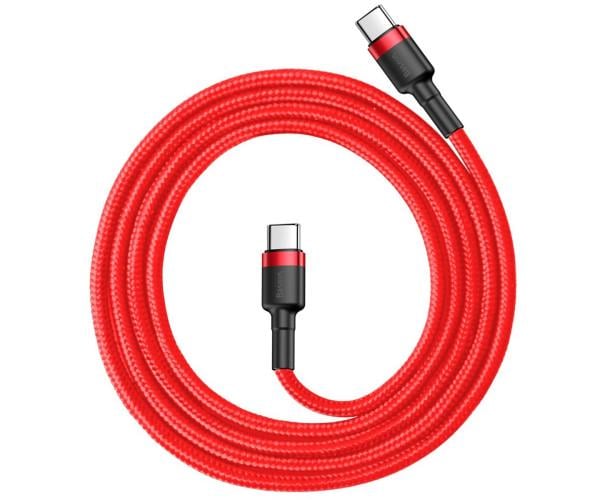 Кабель Data BASEUS CATKLF-G09 Cafule Type-C-Type-C 3A 1 м красный (06CATKLF-G09)