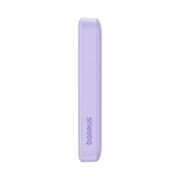 Повербанк BASEUS Magnetic Mini Air Wireless Fast Charge 10000mAh 20W с кабелем Purple (P10059001513-00) - фото 7