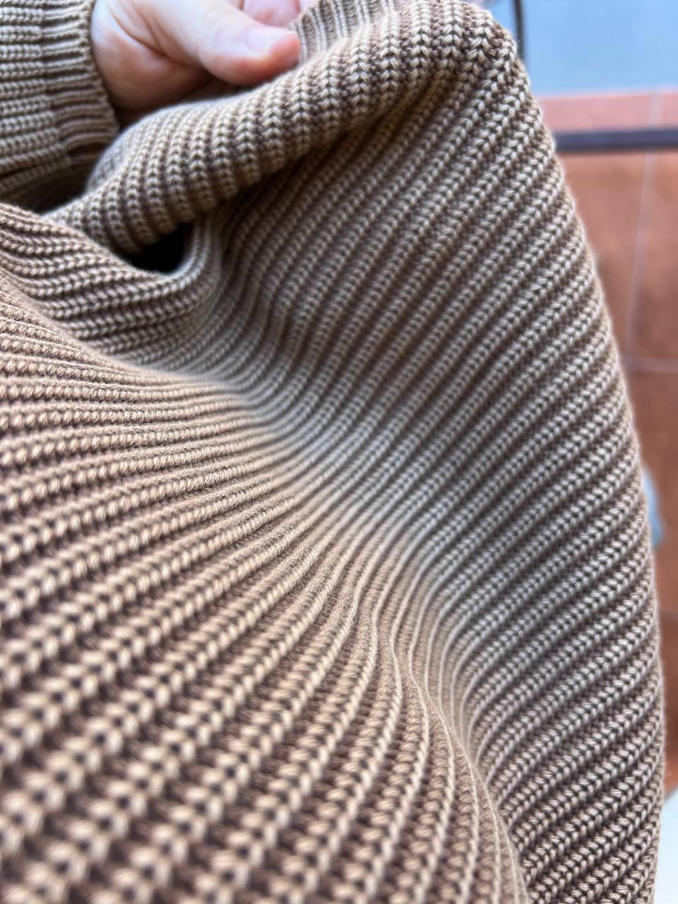 Свитер женский A-N 875 варка вязка OS Шоколадный (3166) - фото 3 Свитер женский A-N 875 варка вязка OS Шоколадный (3166) - фото 3