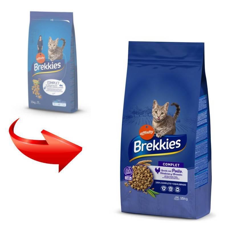 Корм сухий для дорослих котів Brekkies Cat Complet з куркою та овочами 15 кг (923516/8410650235165) - фото 2