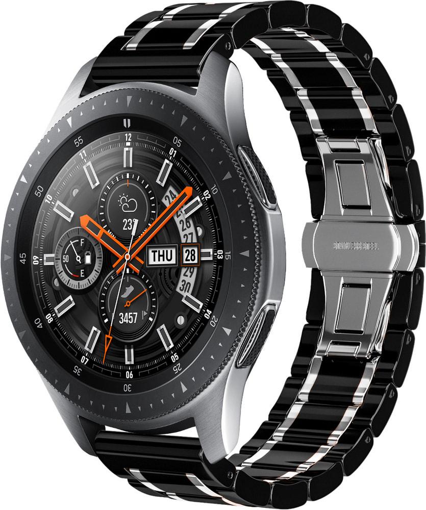 Ремешок керамический Ceramo для Galaxy Watch 46 мм Black/White (28696-1E)