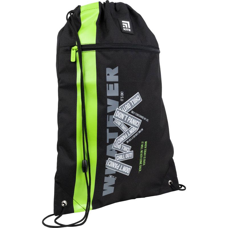 Сумка для взуття KITE Education з кишенею 49х36 см Чорний (K21-601L-1)