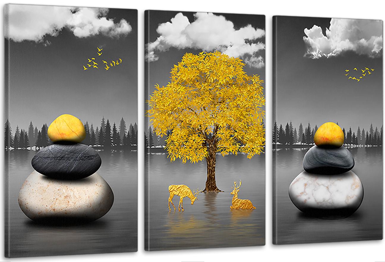 Картина модульная в гостиную/спальню Природа 53х100 см (ART-142_3A)