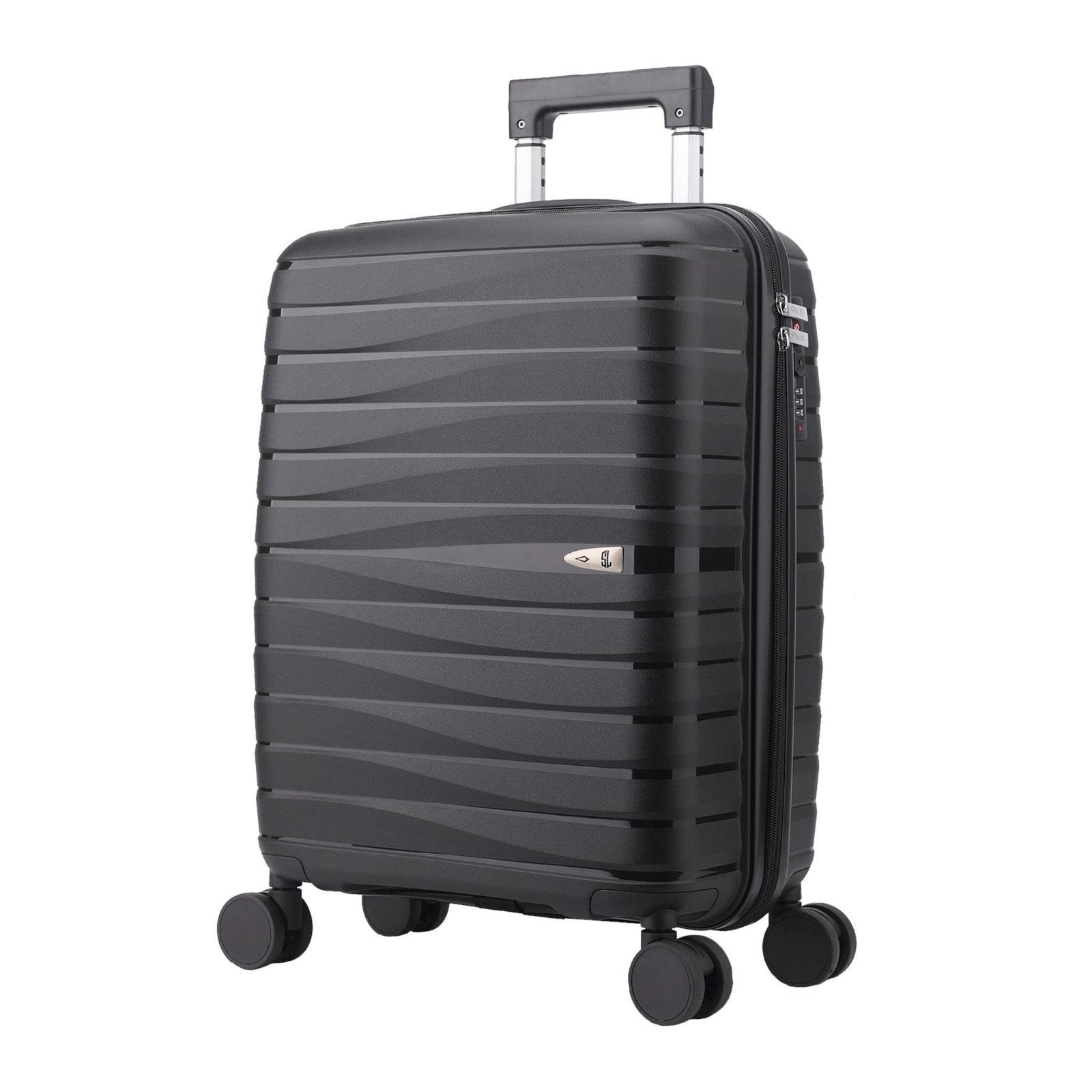 Валіза SEMI LINE T5911-2 20" 39 л ручна поклажа поліпропілен S 54x36x23,5 см Чорний