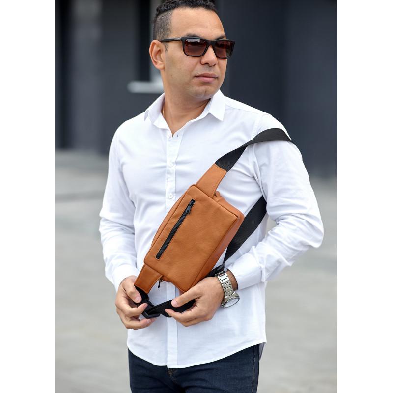 Сумка бананка мужская Sambag 0ST 24x16x6 см Черный - фото 8 Сумка бананка мужская Sambag 0ST 24x16x6 см Черный - фото 8