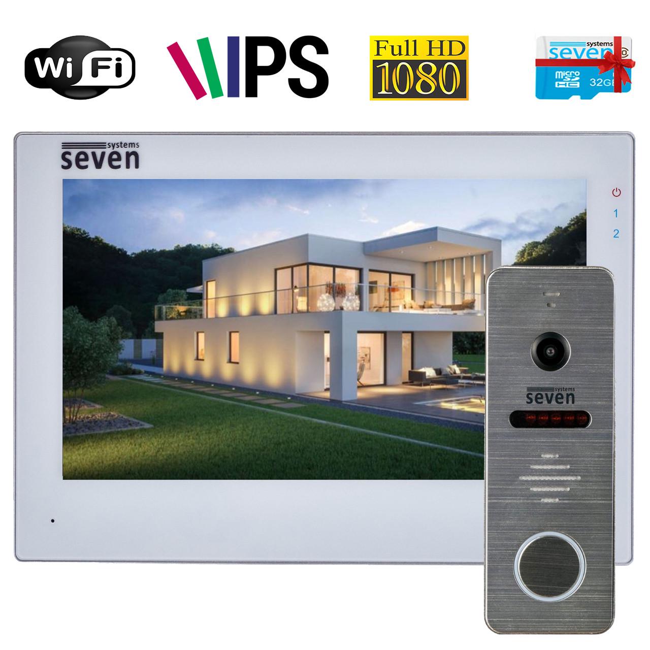 Комплект Wi-Fi домофону SEVEN DP-7577/04Kit з панеллю виклику 7" White (DP7577/04Kitw) - фото 10