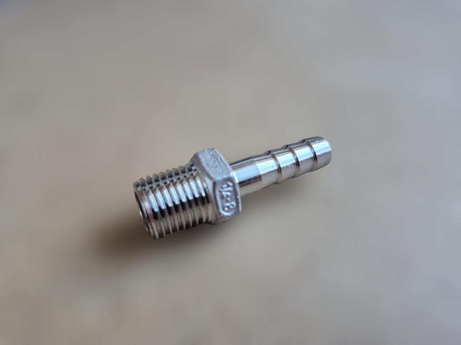 Штуцер шланговий різьбовий DN8 AISI304 BSPP Class-150 ялинка н/ж сталь ЗР 8 мм 1/4" (29203249) - фото 2 Штуцер шланговий різьбовий DN8 AISI304 BSPP Class-150 ялинка н/ж сталь ЗР 8 мм 1/4" (29203249) - фото 2