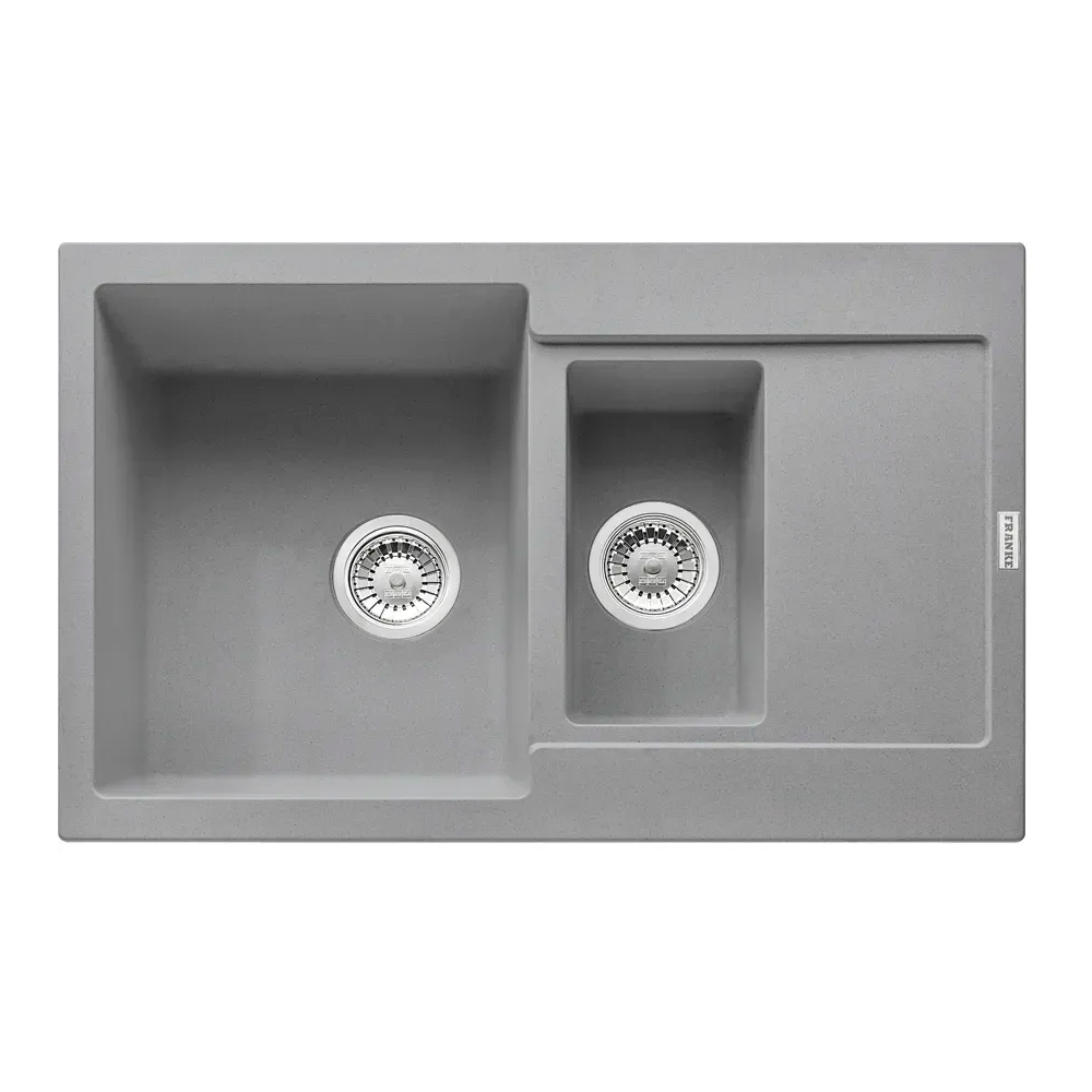 Мойка кухонная с крылом Franke Maris MRG 651-78 прямоугольная фрагранит 1,5 чаши 780х500 мм Stone Grey (114.0565.124)
