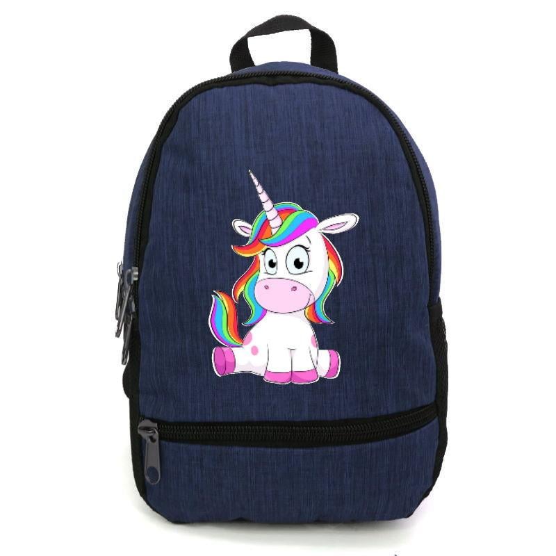 Школьный рюкзак детский Cappuccino Toys EDN-006 с принтом Unicorn 12,5 л Синий (1369989236)